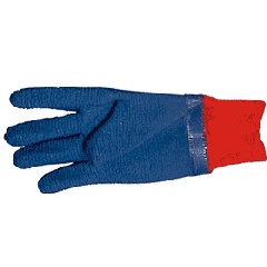 CRL Blue Textured Latex Gloves