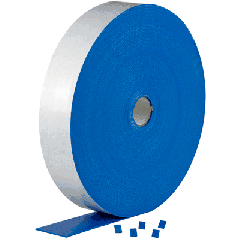 CRL Transportplättchen, PVC blau, mittlere Dichte, 21 x 18 x 4 mm, Rolle mit 20.000 Stück
