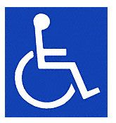 CRL Handicap Access Door Decal