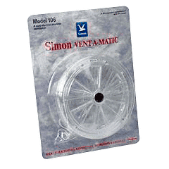 CRL Clear Vent-A-Matic 106 6-3/8" Glass Aperture with Shutters