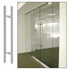CRL Brushed Stainless 30" Extra Length Ladder Style Back-to-Back Pull Handle
