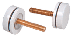 CRL White Replacement Washer/Stud Kit for Single-Sided Solid Pull Handle