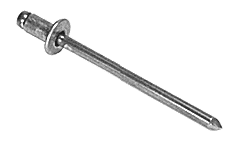CRL 1/8" Diameter, 1/16" to 1/8" Grip Range Aluminum Mandrel and Rivet in Packs of 1000