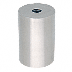 CRL 316 Brushed Stainless Clad Aluminum Standoff Base 1-1/2" Diameter by 2" Long