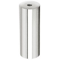 CRL 316 Polished Stainless Clad Aluminum Standoff Base 1-1/2" Diameter by 4" Long