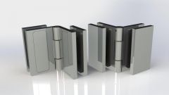 CRL Polished Chrome Altea Series 180º Glass-to-Glass Hinge for Folding-Applications