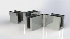 CRL Polished Chrome Altea Series Adjustable Glass-to-Glass Clamp