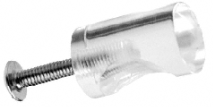 CRL Clear Acrylic Whistle Pull with Screw