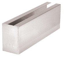 CRL Polished Stainless 12" Welded End Cladding for L21S Series Standard Square Base Shoe