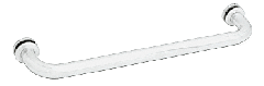 CRL White 12" BM Series Tubular Single-Sided Towel Bar