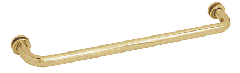 CRL Satin Brass 24" BM Series Tubular Single-Sided Towel Bar