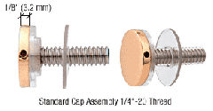 CRL Brass 3/4" Diameter Standoff Cap Assembly