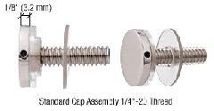 CRL Chrome 3/4" Diameter Standoff Cap Assembly