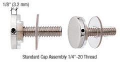 CRL 316 Polished Stainless 3/4" Diameter Standoff Cap Assembly