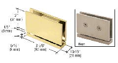 CRL Polished Brass Cardiff Series Top or Bottom Mount Hinge