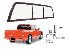 CRL Tri-Vent Three Panel Sliders for 1997+ Dodge Dakota Cabs