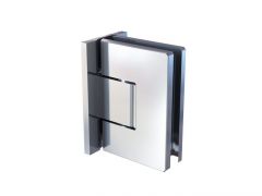 CRL FLORENCE 90° glass to wall adjustable swing door hinge with polymer technology, full back plate