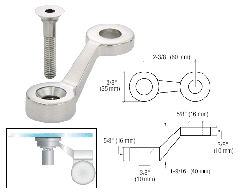 CRL Single Arm Post Mounted Fitting
