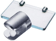 CRL No-Drill Round Glass Shelf Clamps for 3/8" Glass