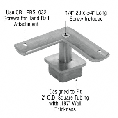 CRL 2" Square Post P-Series 90 Degree Fixed Standoff Saddle