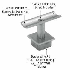 CRL 2" Square Post P-Series 180 Degree Fixed Standoff Saddle