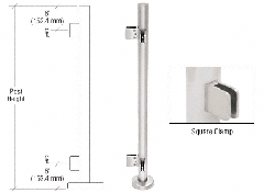 CRL 36" 90 Degree Corner Post With Square Clamps