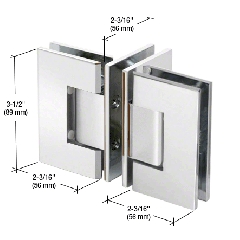 CRL Geneva 'T' Configuration Glass-to-Glass Hinges
