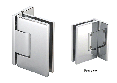 CRL Melbourne Series Wall Mount Adjustable Wall Mount Offset Plate Hinges with Cover Plate