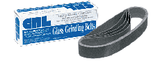 CRL 1-1/8" x 21" 400X Grit Glass Grinding Belt for Portable Sanders - 10/Bx