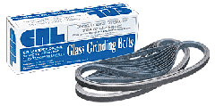 CRL 3/8" x 21" 400X Grit Glass Grinding Belts for Portable Sanders - 20/Box