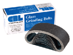 CRL 3" x 24" 80X Grit Glass Grinding Belt for Portable Sanders - 10/Bx
