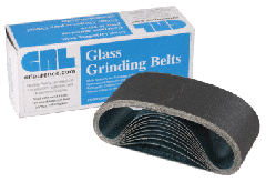 CRL 4" x 24" 400X Grit Glass Grinding Belts for Portable Sanders - 10/Bx