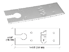 CRL Brushed Stainless Cover Plates for 8500 Series Floor Mounted Closer