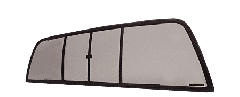 CRL Duo-Vent Four Panel Slider with Solar Glass for 1983 to 1997 Ranger Standard Cab and for 1994-1997 Mazda Standard Cabs