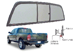 CRL "Perfect Fit" Tri-Vent Slider with Solar Glass 2002-2008 Dodge 1500 Ram, 2003-2008 All Ram Cabs, and 2007+ Sterling Bullet