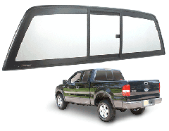 CRL "Perfect Fit" 2004+ Ford F-150 Tri-Vent Three Panel Slider with Light Gray Glass