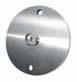 CRL Brushed Stainless Steel Round Upper Plate for CRL Glass Awning