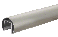 CRL Brushed Stainless Steel 48.3 mm Diameter Cap Rail - 316 Grade
