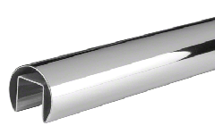 CRL Polished Stainless Steel 48.3 mm Diameter Cap Rail - 316 Grade