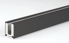 CRL 2 Metre Clamping Profile, 8 mm, matte black