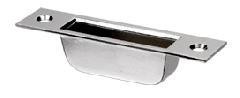 CRL Polished Stainless Finish "Easy Clean" European Style Bottom Keeper With Mounting Plate