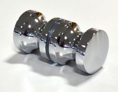 CRL Back to Back Euro Style Knob 30 x 30mm Chrome Plated
