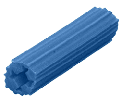 CRL 5/16" Hole, 1" Length 14-16 Screw Expanding Plastic Blue Screw Anchors