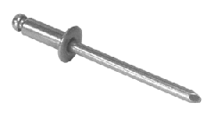 CRL 1/8" Diameter 3/16 - 1/4" Grip Range Stainless Steel Mandrel & Rivet - Pack of 1000
