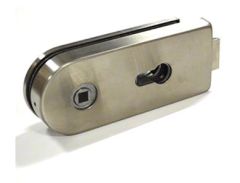 CRL Brushed Nickel Finish Office D-Shape Latch without Cylinder