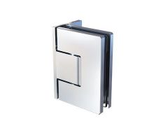 CRL FLORENCE 90° glass to wall adjustable swing door hinge with polymer technology, offset back plate, chrome