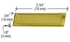 CRL Gold Color Showcase Stick-On Finger Pull