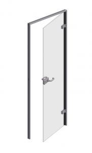 CRL Satin Anodized Office Door Frame Set for Glass-to-Glass