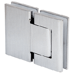 CRL Brushed Stainless Oil Dynamic 180º Glass-to-Glass Hinge