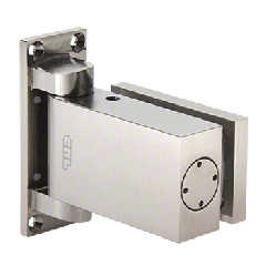 CRL Brushed Satin Nickel Oil Dynamic 8060 Hydraulic 'All-Glass' Commercial Door Hinge